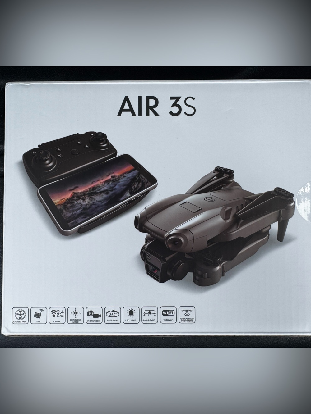 AIR 3S Foldable Drone with Remote Controller - Black